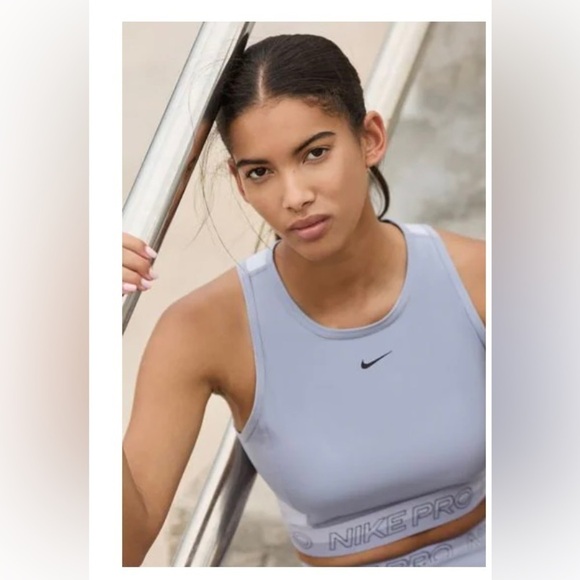 Nike Pro Fit Cropped Training Tank Top XL - Picture 1 of 6